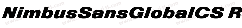 NimbusSansGlobalCS R字体转换